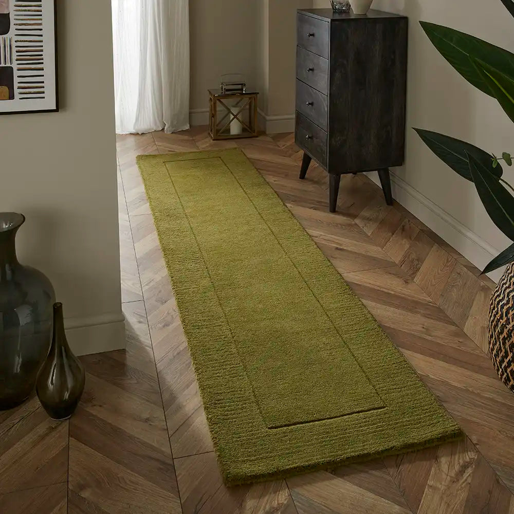 Myra OLIVE Solid Hand-Tufted Wool Rug - Image 5