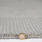 Myra Silver Solid Hand-Tufted Wool Rug - Image 2
