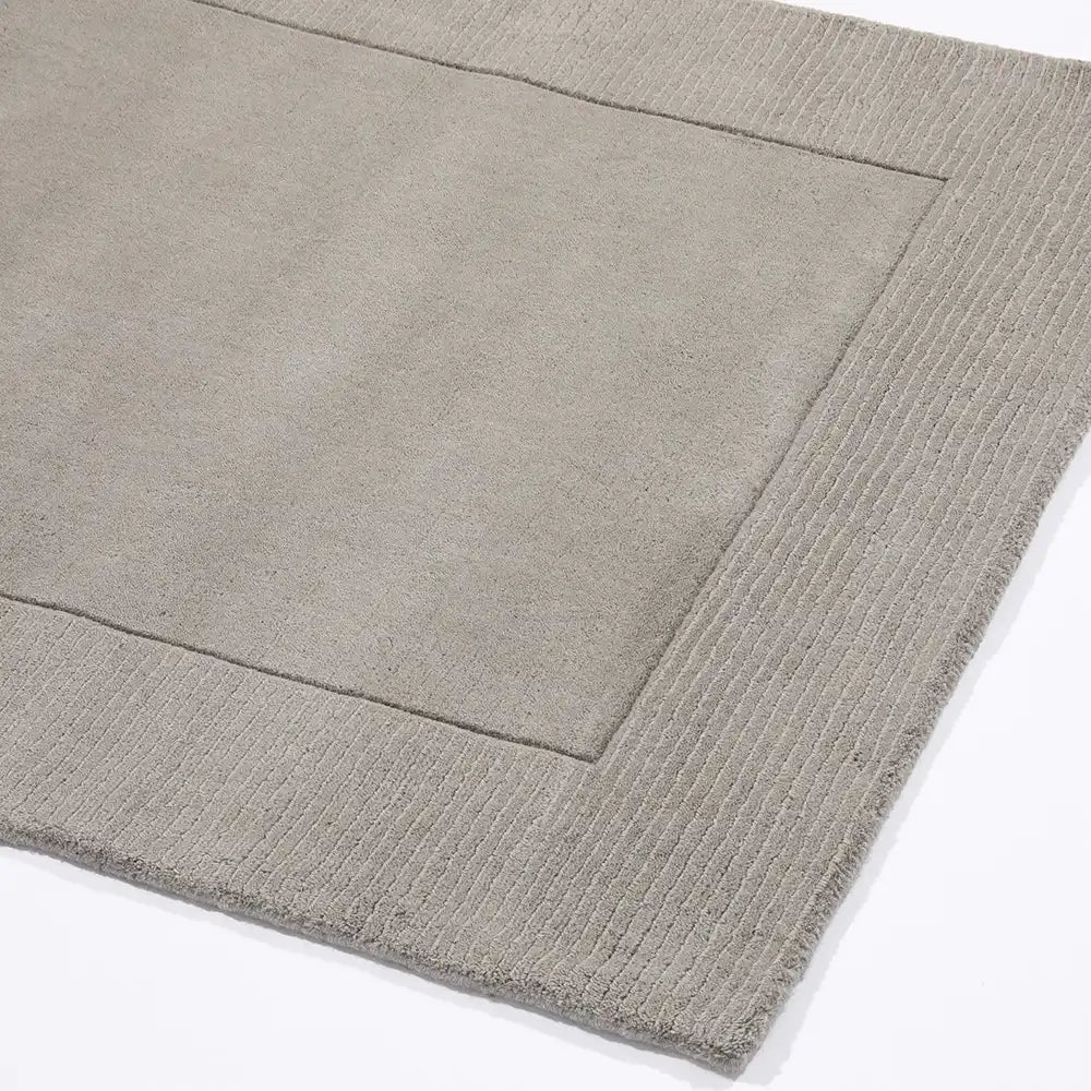 Myra Silver Solid Hand-Tufted Wool Rug - Image 3