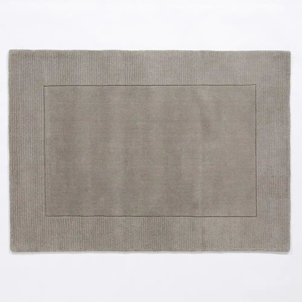 Myra Silver Solid Hand-Tufted Wool Rug - Image 4