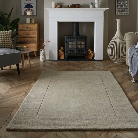 Myra Stone Solid Hand-Tufted Wool Rug - Image 1
