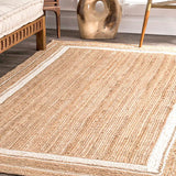 Natural White Natural Jute Rug - Image 1