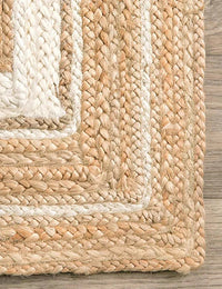 Natural White Natural Jute Rug - Image 4