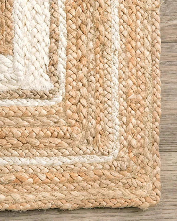 Natural White Natural Jute Rug - Image 4