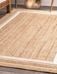 Natural White Natural Jute Rug - Image 5