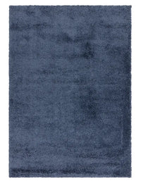 Navy Solid Plush Shag Rug - Image 2