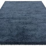 Navy Solid Plush Shag Rug - Image 5