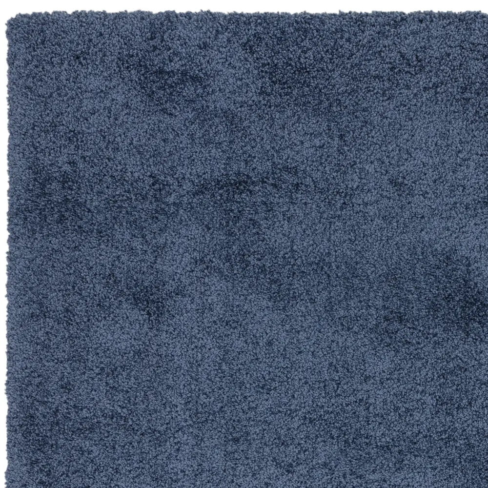 Navy Solid Plush Shag Rug - Image 6