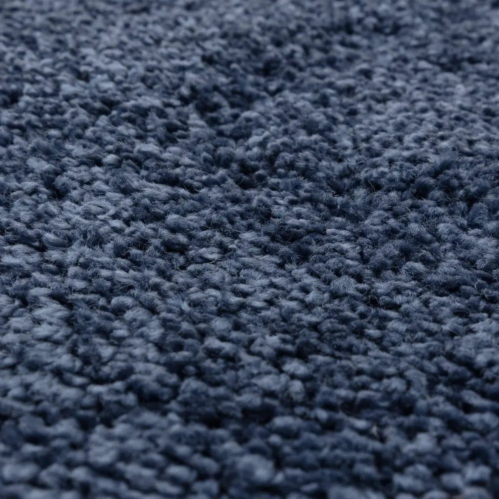 Navy Solid Plush Shag Rug - Image 7