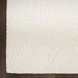 Ocean Ivory Abstract Hand-Tufted Wool Rug - Image 3