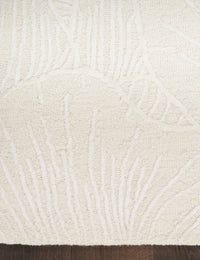 Ocean Ivory Abstract Hand-Tufted Wool Rug - Image 3