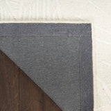 Ocean Ivory Abstract Hand-Tufted Wool Rug - Image 4