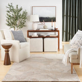 Ocean Taupe Abstract Hand-Tufted Wool Rug - Image 1