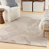 Ocean Taupe Abstract Hand-Tufted Wool Rug - Image 3