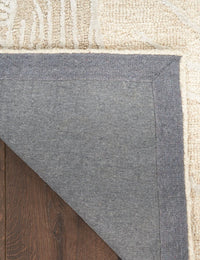 Ocean Taupe Abstract Hand-Tufted Wool Rug - Image 5