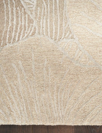 Ocean Taupe Abstract Hand-Tufted Wool Rug - Image 6