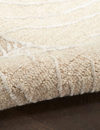 Ocean Taupe Abstract Hand-Tufted Wool Rug - Image 7