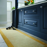 Ochre Geometric Hand-Tufted Wool Rug - Image 2