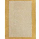 Ochre Geometric Hand-Tufted Wool Rug - Image 3