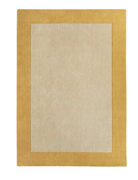 Ochre Geometric Hand-Tufted Wool Rug - Image 3