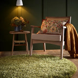 Olive Solid Plush Shag Rug - Image 2