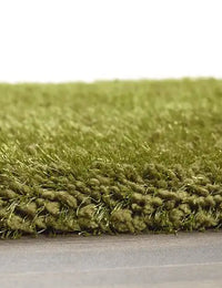 Olive Solid Plush Shag Rug - Image 5