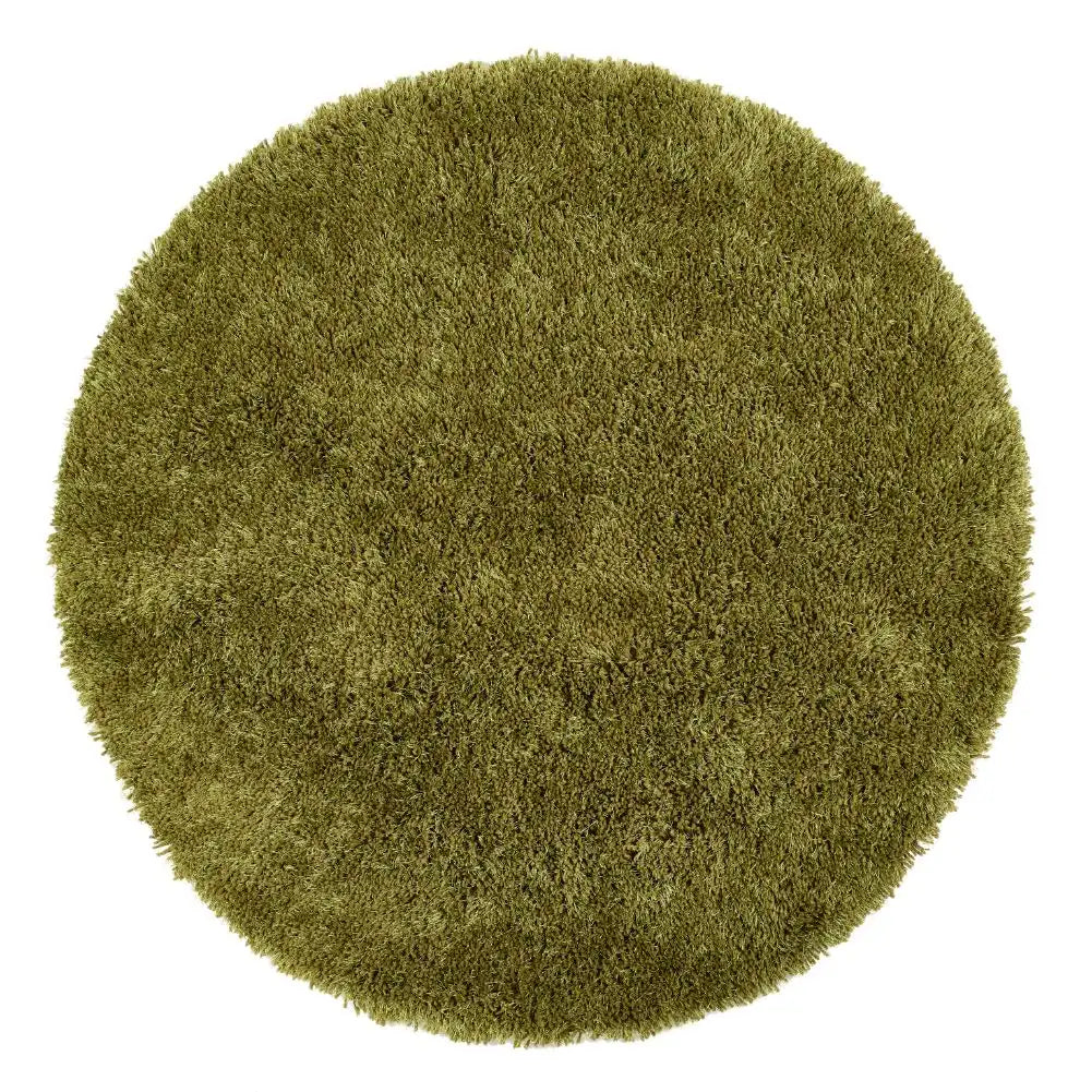 Olive Solid Plush Shag Rug - Image 6