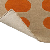Optical Orange Sand Abstract Hand-Tufted Wool Rug - Image 3