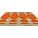 Optical Orange Sand Abstract Hand-Tufted Wool Rug - Image 4