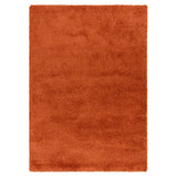 Orange Solid Plush Shag Rug - Image 3