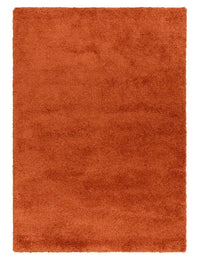 Orange Solid Plush Shag Rug - Image 3