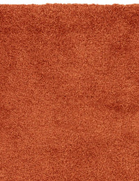Orange Solid Plush Shag Rug - Image 5