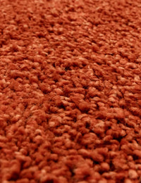 Orange Solid Plush Shag Rug - Image 6