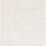 Oxford Cream Ripple Collection Plush Shag Rug - Image 1
