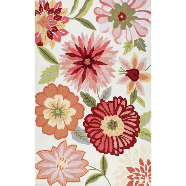 Palm Floral Hand-Tufted Wool Rug - Image 2