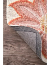 Palm Floral Hand-Tufted Wool Rug - Image 3