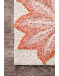 Palm Floral Hand-Tufted Wool Rug - Image 5