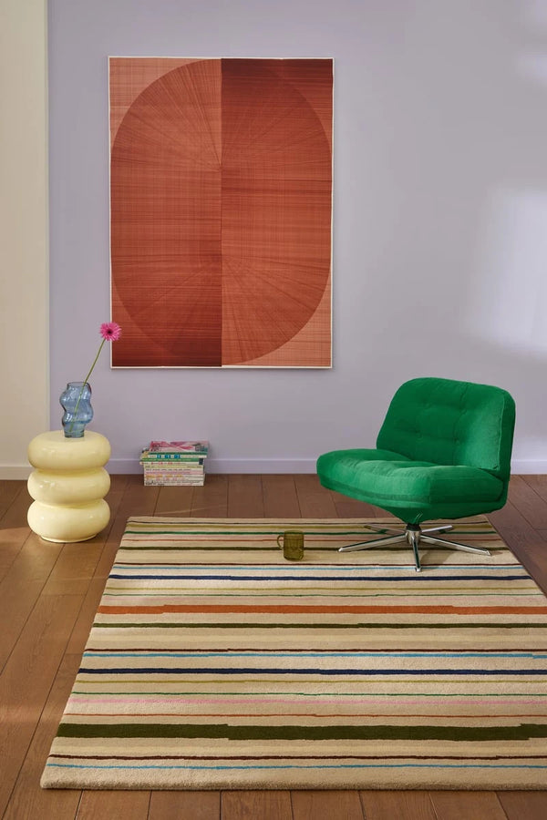 Parallel Modern Hand-Tufted Wool Rug - Image 1