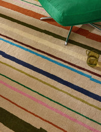 Parallel Modern Hand-Tufted Wool Rug - Image 4