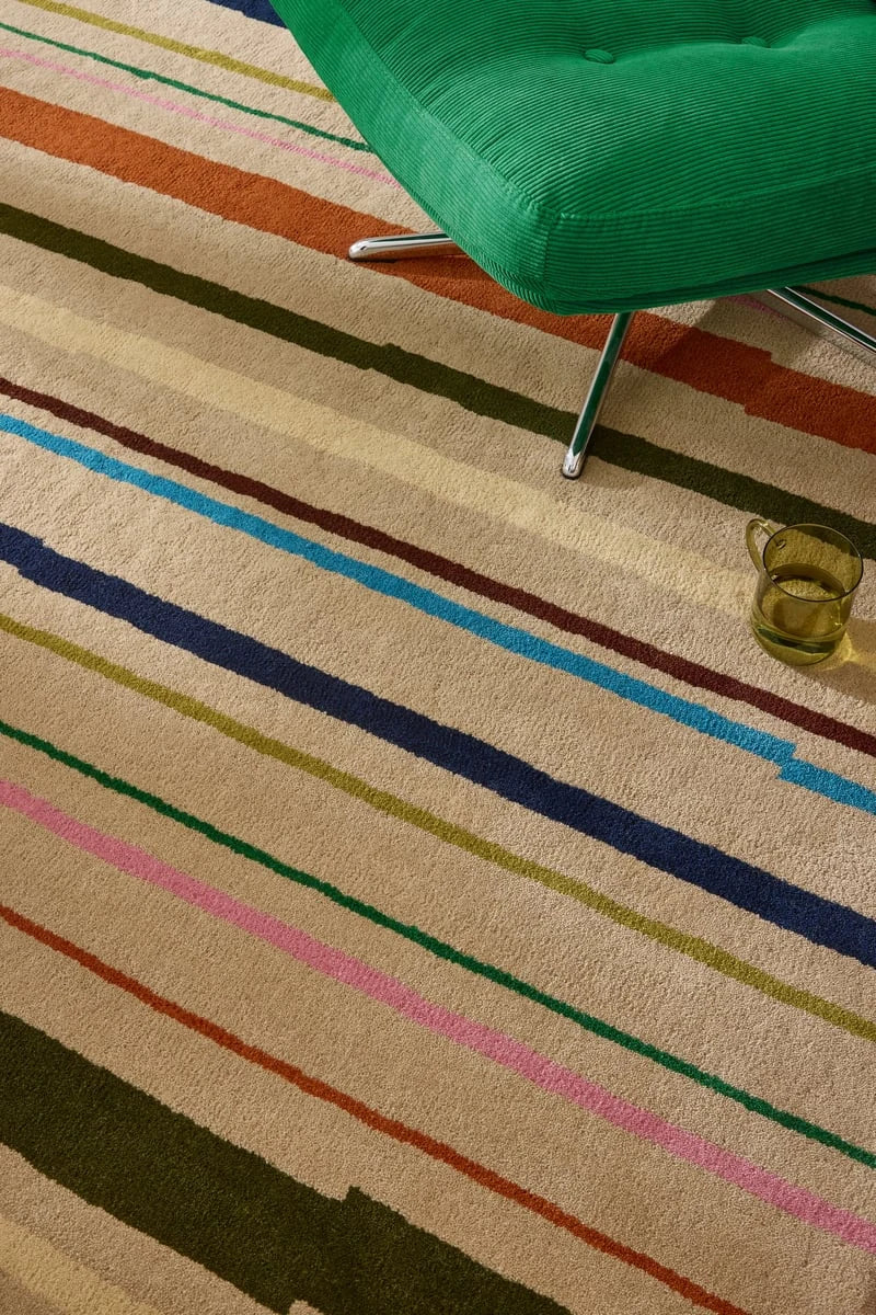 Parallel Modern Hand-Tufted Wool Rug - Image 4