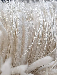 Pearly Ivory Solid Plush Shag Rug - Image 3
