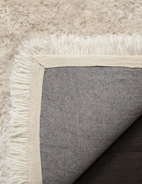 Pearly Ivory Solid Plush Shag Rug - Image 4