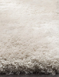 Pearly Ivory Solid Plush Shag Rug - Image 5