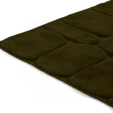 Pebble Green Geometric Hand-Tufted Wool Rug - Image 3