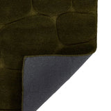 Pebble Green Geometric Hand-Tufted Wool Rug - Image 4