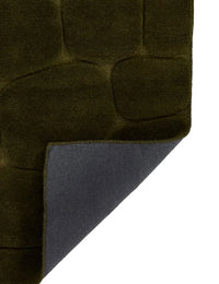 Pebble Green Geometric Hand-Tufted Wool Rug - Image 4