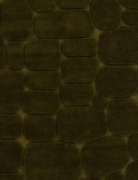 Pebble Green Geometric Hand-Tufted Wool Rug - Image 7