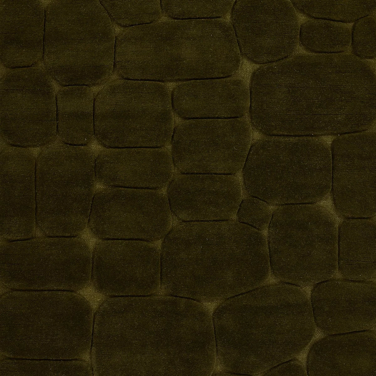 Pebble Green Geometric Hand-Tufted Wool Rug - Image 7