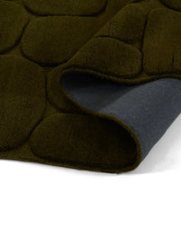 Pebble Green Geometric Hand-Tufted Wool Rug - Image 8