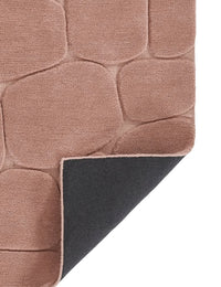 Pebble Pink Geometric Hand-Tufted Wool Rug - Image 3